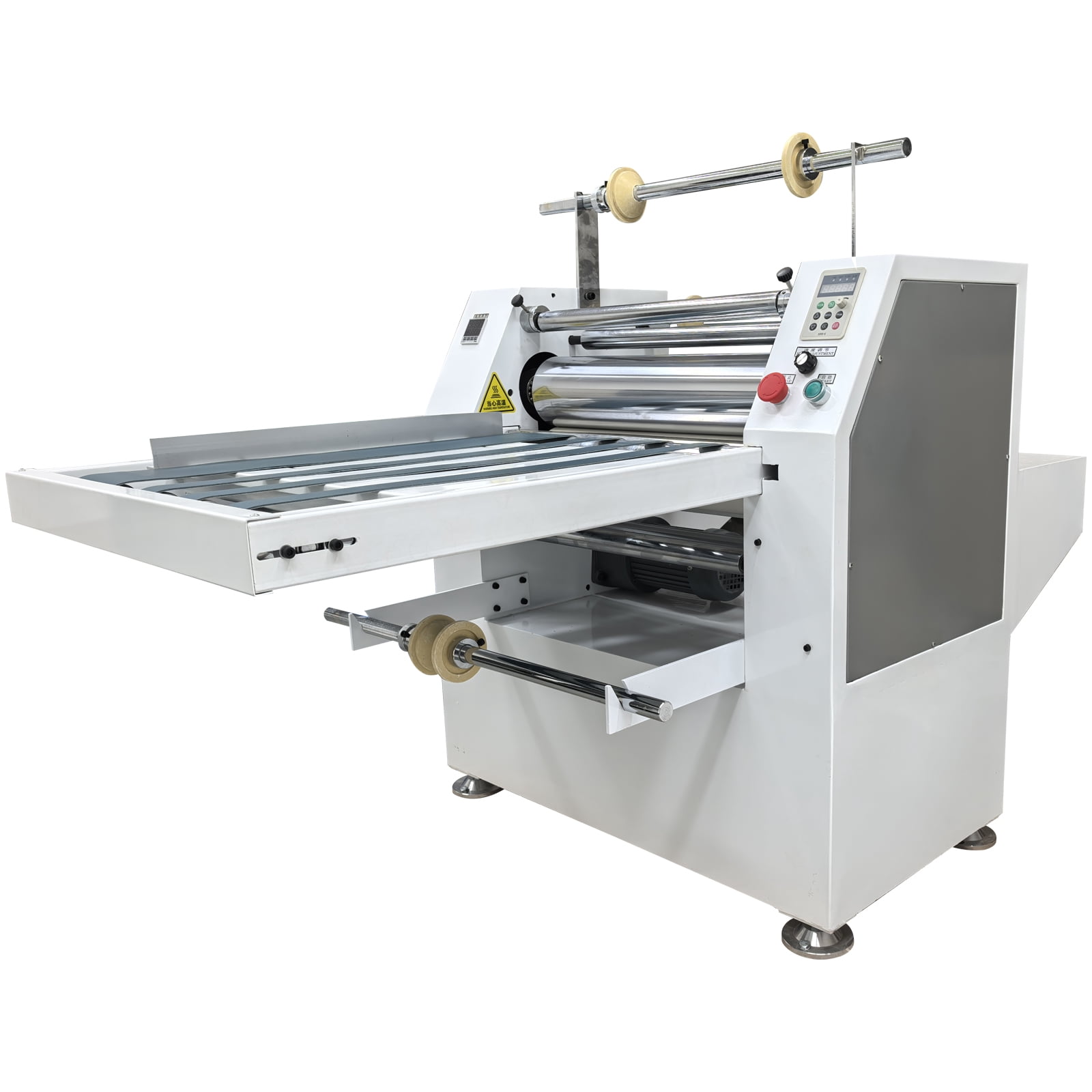 Steel Roller Thermal Laminator Film Hot Roller Laminating Machine with Conveyor Belt and Winding System