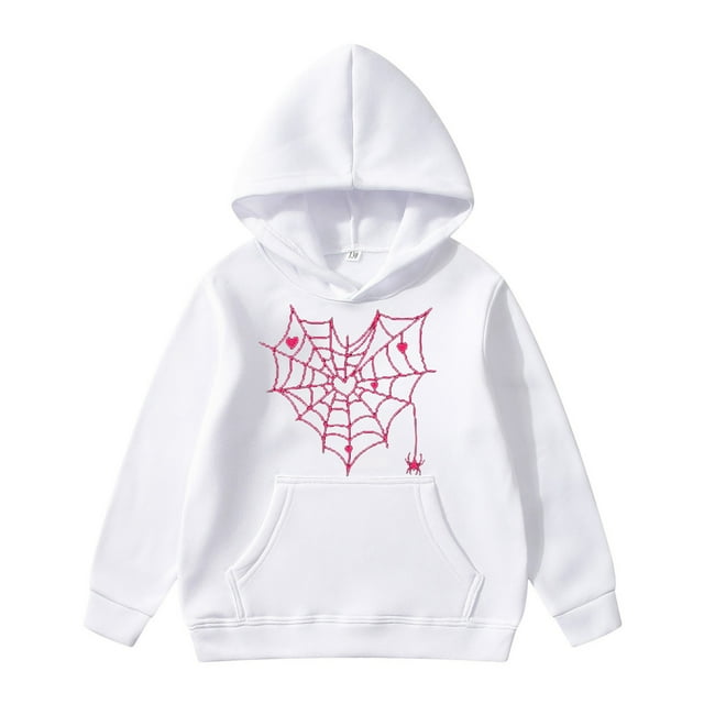 Chandail à Capuche Imprimé pour Filles Chandail Décontracté Doux Confortable Chaud pour Enfants