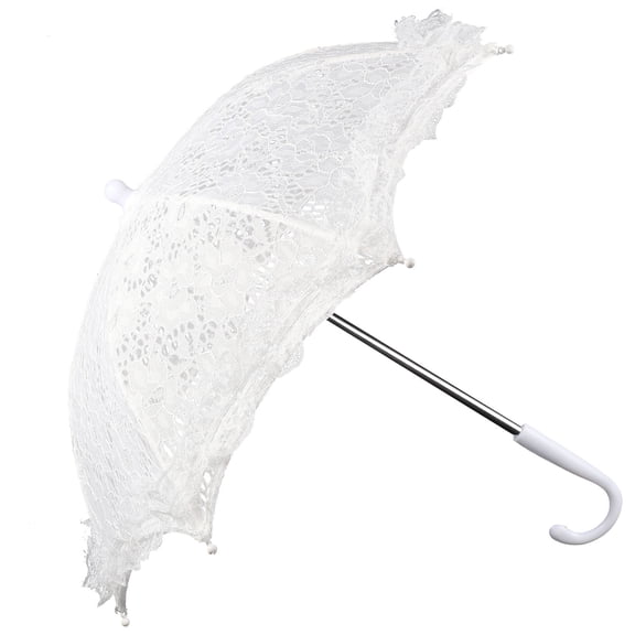 Raindrops  Small Decorative Umbrella Lace White Kids Prop Craft Wedding