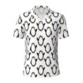 thumbnail image 2 of Daiia Lovely Penguin Pattern Men’s Polo Shirts,Solid Deck Shirt,Classic Fit, Breathable Cotton Polo for Casual and Sport Wear-X-Large, 2 of 7