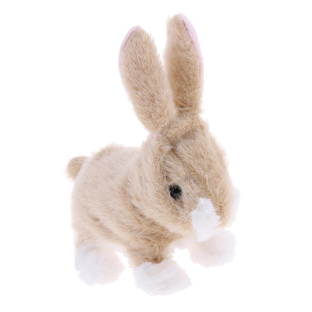 Inteligente electrónico interactivo saltar conejo mascota suave felpa Animal juguetes para bebés caminar mover Sunnimix Conejo robot electrónico