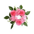 thumbnail image 1 of Simulation Garland Wreath Candle Ring Creative Table Centerpieces Reusable Wedding Decor Candle Ring, 1 of 14