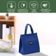 thumbnail image 5 of Xihbxyly Bolsa Térmica para Almuerzo, Diseño de Bolsillo de Malla, Bolsillo Frontal, Ideal para Picnics, Viajes, Color Azul, Tela Oxford, 25 X 28 X 17 Cm., 5 of 5