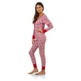 thumbnail image 2 of BHPJ By Bedhead Pajamas Women's Soft Knit Button Front One Piece Pajama Jumpsuit, 2 of 2