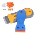 thumbnail image 2 of Flat Sticker Scraper Tool, Comfortable  Blade Scraper Tool Retractable 63Pcs Increase Productivity With Handle + Blades For Window For Labels, 2 of 8