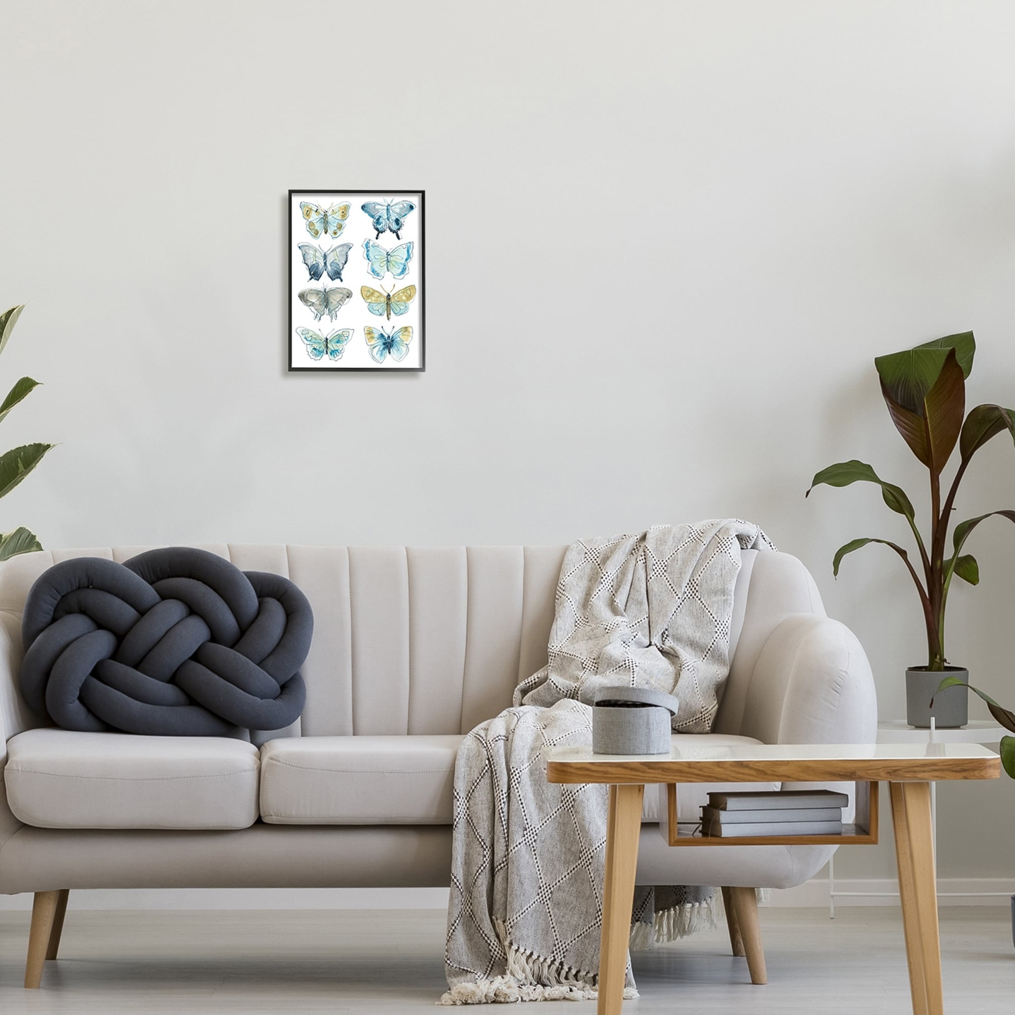 Stupell Industries Abstract Butterfly Wing Patterns Sketched Line Insects, 11 x 14, Design by June Erica Vess