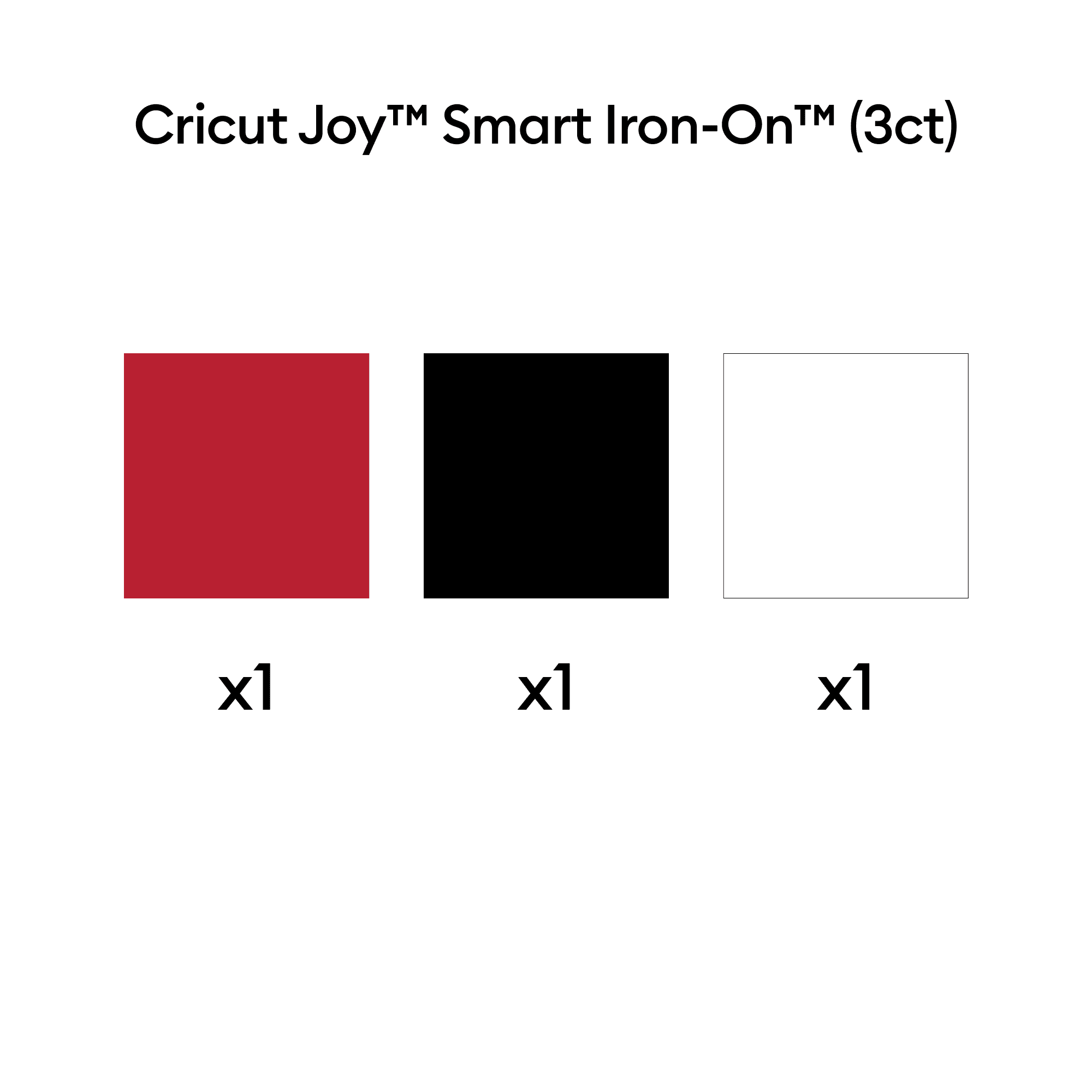 Cricut Joy™ Smart Iron-On™ Vinyl Sampler, Elegance, 5.5" x 12"