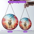 thumbnail image 5 of Hello 2025 Golden Retriever Celebrates Happy New Year Firework Balloon Stained Glass Suncatcher Goldens Dog Lover Gifts Idea Window Hanging Sign Decor - 02024, 5 of 5