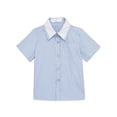 thumbnail image 6 of REDARER Boys Striped Collared Short Sleeve Button Down Shirt Lightweight Breathable Summer Top for Kids Daily Wear,2-3 Years, 6 of 6