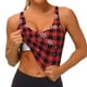 thumbnail image 3 of Balery Red Buffalo Plaid Sujetadores deportivos con espalda cruzada para mujer, acolchados, sin costuras, de alto impacto, ideales para yoga, gimnasio, entrenamiento y fitness.-XX-Large, 3 of 8