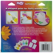 Puffy Foam Paint 8 Pieces Kit with 5 Rainbow Paints and 3 Texture Tools, Mulit-Color