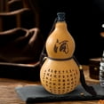 thumbnail image 3 of Botella de agua de calabaza natural de 150 ml con tapa, ideal para decorar tu escritorio. Estilo A, 3 of 8