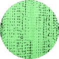 thumbnail image 1 of Ahgly Company Indoor Round Solid Emerald Green Modern Area Rugs, 6' Round, 1 of 4