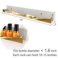 thumbnail image 2 of Organizador de esmaltes de uñas de pared YMVV Gold 38 cm, 2 of 5