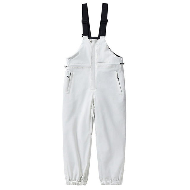 Pantalon de Ski pour Hommes Patchwork à Fermeture Éclair à Multiples Poches Pantalon pour Enfants