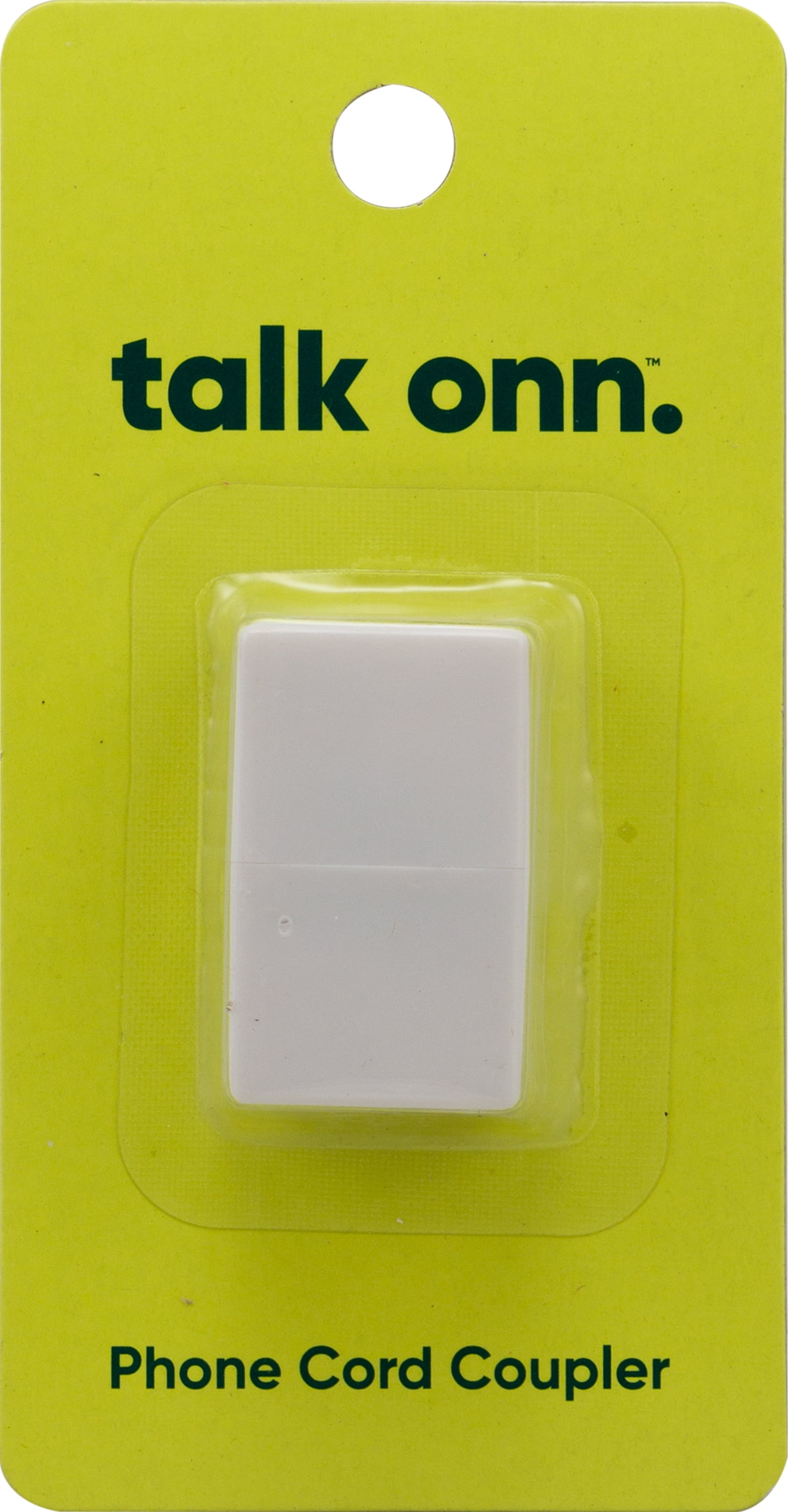 onn Phone Cord Coupler for Landline Phones