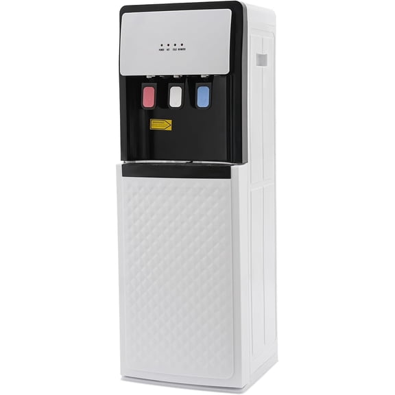 Bottom Loading Water Cooler Dispenser, 110V 500W Hot & Cold Floor Standing Water Dispenser with 3 Temperatures Available for Apartments Hotels & Living Rooms