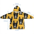 thumbnail image 7 of Boston Terrier Blanket Hoodies for Kids 6-13YR Oversize Wearable Blanket Hoodies for Boys Girls Teens, 7 of 7