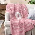 thumbnail image 2 of Cancer Care Gifts for Women, Pink Friendship Sunflower Gifts for Women, Get Well Blanket Gifts, Birthday Gifts for Women, Spiritual/Chemotherapy Must Haves for Women, I Love You Gift Blanket 50"x60", 2 of 6