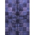 thumbnail image 1 of Ahgly Company Machine Washable Indoor Rectangle Checkered Blue Modern Area Rugs, 7' x 9', 1 of 4