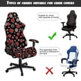 thumbnail image 5 of Uorisanigo Ladybug Gaming Chair Covers for Women Removable Game Chair Slipcovers with 2 Armrest Covers Stretchable Rotating Chair Cover for Office Gift for Friends, 5 of 8