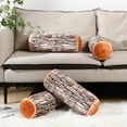 thumbnail image 6 of 2PCS Round Pillow, Decorative Round Throw Pillow, 3D Digital Print Comfortable Kids Funny Cute Wood Log Wood Trunk Stump Cylinder Cushion for Home, Couch, Sofa, Bedroom, Living Room Decor, Trunk, 6 of 8