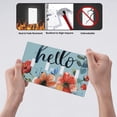 thumbnail image 4 of Flower Hello Daisy Switch Cover Decorative Wall Plate / 4-Gang 4-Toggle / Standard Size 4.5x8 in, 4 of 5