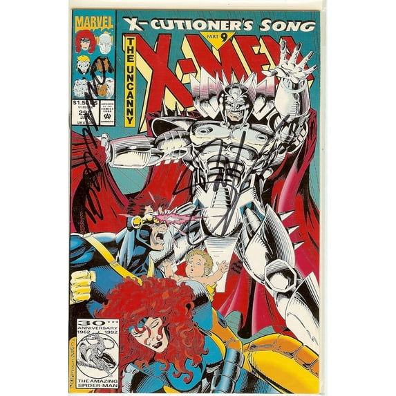Uncanny X-Men #296 Signed by Brandon Peterson and Scott Lobdell