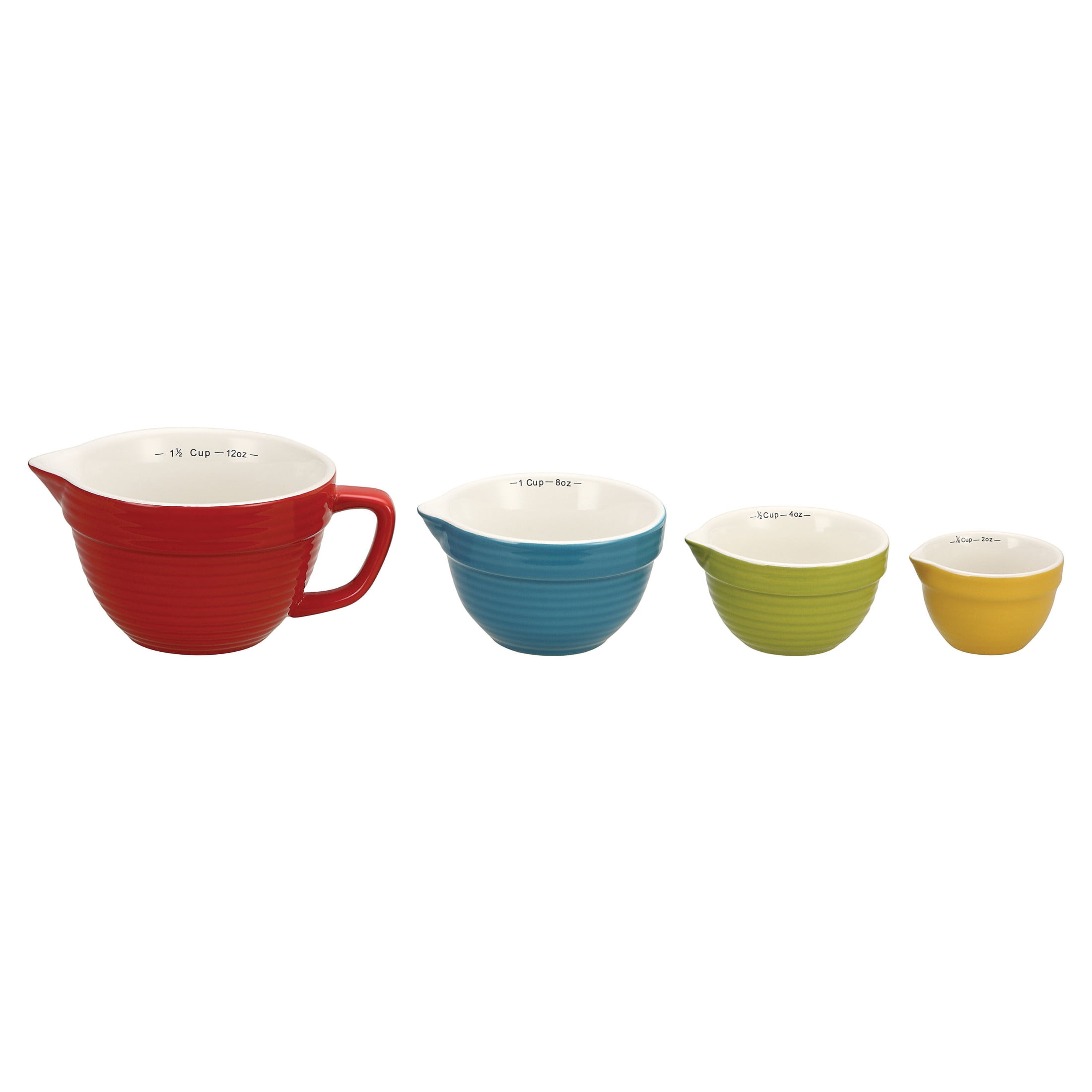 Creative Co-Op Bowl Shaped Measuring Cups (Set of 4 Sizes)