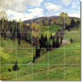 thumbnail image 1 of Ceramic Tile Mural-Willard Metcalf Landscapes Painting 592. 60" w x 60" h using (25) 12 x 12 ceramic tiles, 1 of 3