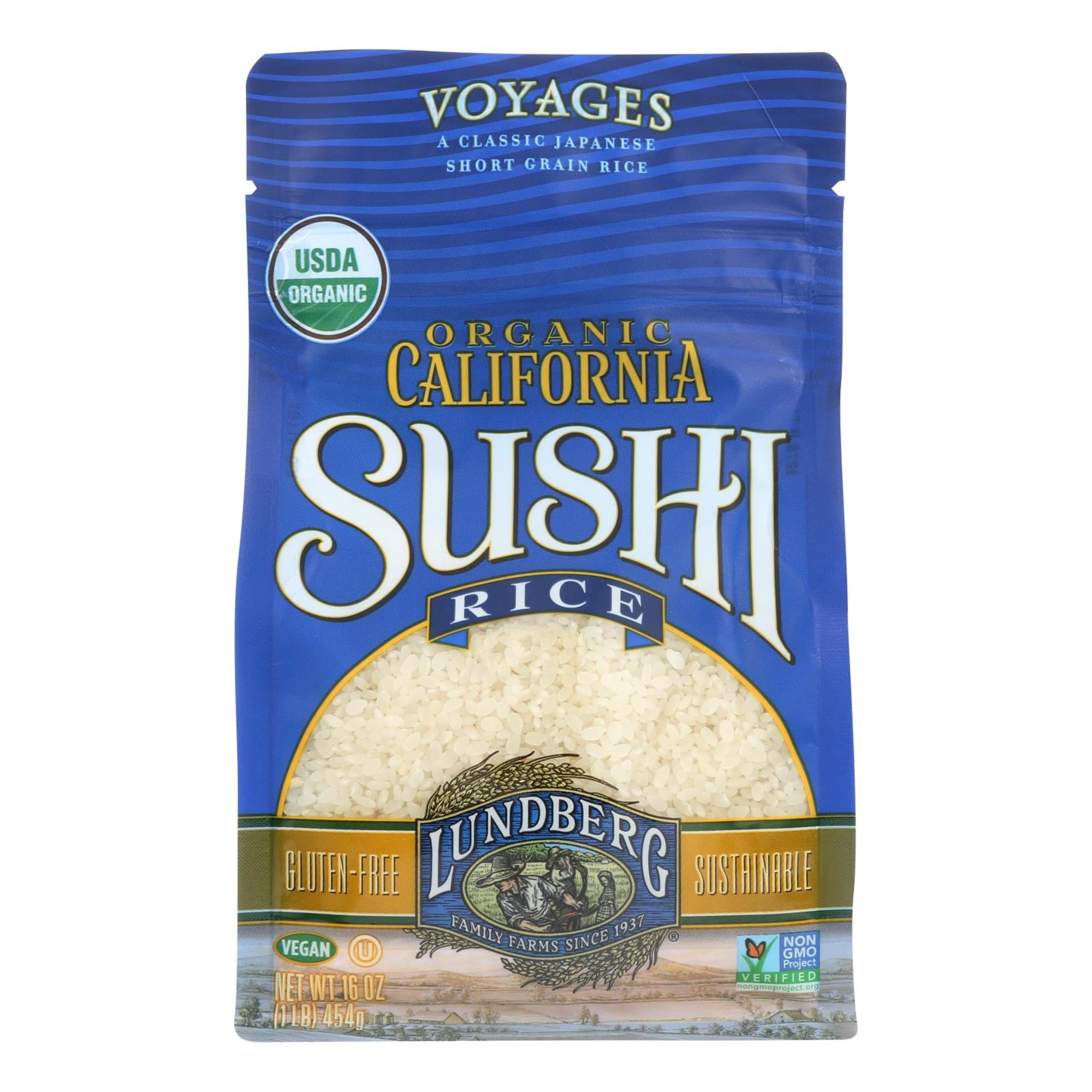 Lundberg Family Farms Organic California Sushi Rice, 1 Lb