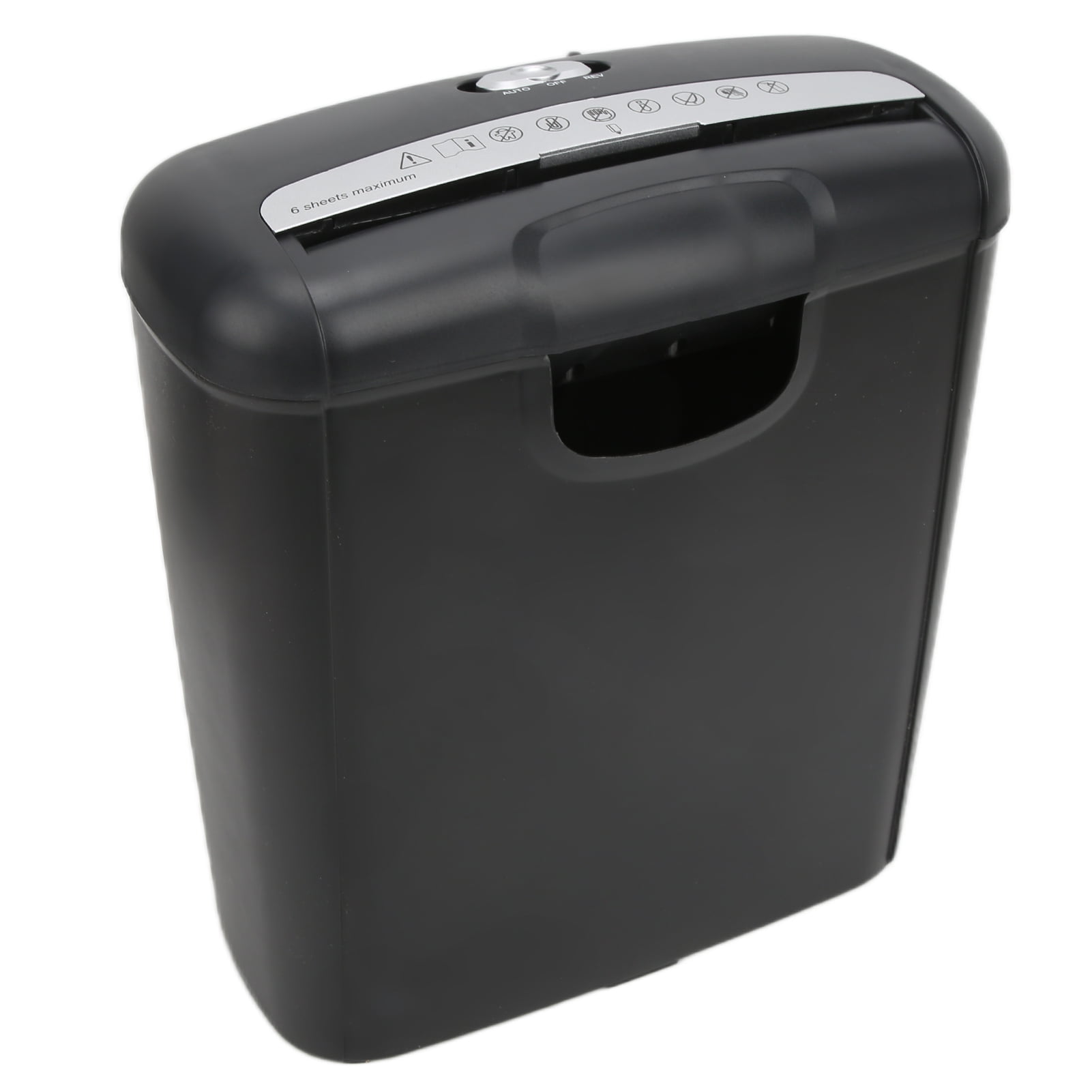 Nieyigj Electric Paper Shredder for Home Office Use, 6-Sheet Capacity Straight-Cut File Crusher with 10L / 2.64 Gallons Wastebasket, Overheat Protection, Mute Operation, EU Plug 220V Edition