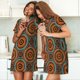 thumbnail image 4 of Fotbe African Tribal Style Bata de Dormir para Mujer con Estampado, Camisón de Algodón de Manga Corta, Ropa de Dormir Casual, 4 of 6