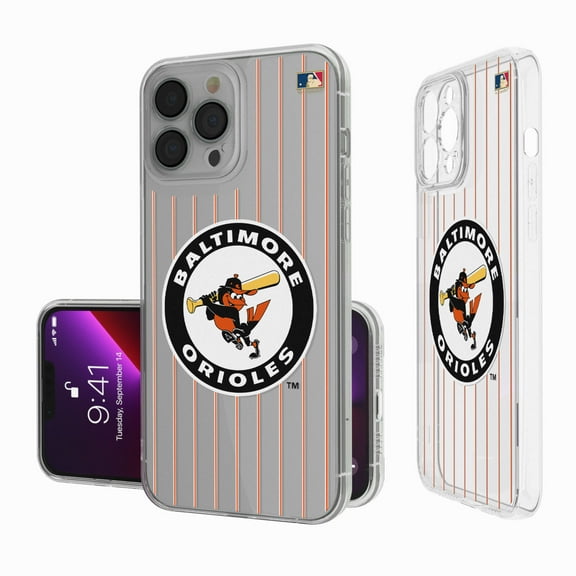 Baltimore Orioles 1966-1969 Cooperstown Pinstripe iPhone Clear Case