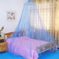 thumbnail image 3 of Cama de encaje, cortinas cónicas, cama con domo, dosel, mosquitera (azul oscuro), 3 of 7