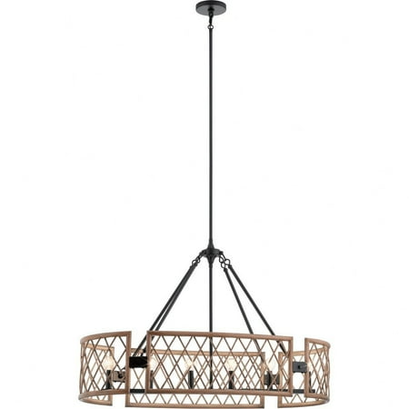 

Industrial Farmhouse Six Light Chandelier-Palm Finish Bailey Street Home 147-Bel-4187465