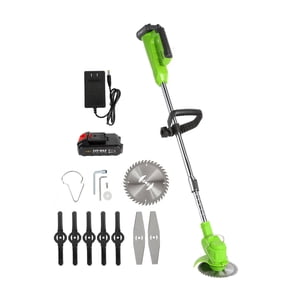 Electric Lawn Mower 12000rpm Wireless Garden Lawn Weeder Grass Trimmer With 1 Lithium Battery Branch Pruning Tool Cutter ,Easy to Use