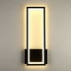 thumbnail image 1 of Apliques de pared rectangulares, fácil instalación con construcción de metal duradera, diseño simple y elegante para aplique de pared negro moderno (luz neutra 4000 K, blanco cálido 3000 K), 1 of 5