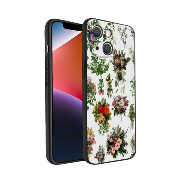 Floral-253 Phone Case, Degined for iPhone 14 Case Men Women, Flexible Silicone Shockproof Case for iPhone 14