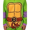 thumbnail image 3 of Teenage Mutant Ninja Turtles Mens' Adult Hooded Union Suit TMNT Character 1PC Costume Sleep Pajama Lounge, 3 of 7
