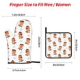thumbnail image 3 of Oven Mitts and Pot Holders 4 Piece, Cute Little Pirate Red Panda High Heat Slip Resistant Oven Mitt and Trivets Set Kitchen Oven Glove Pot Holders for Cooking Baking Grilling, 3 of 7