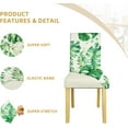 thumbnail image 5 of Leaf Chair Covers for Dining Room Set of 4, Dining Chairs Seat Cover,Kitchen Stretch Chair Covers,Seat Cover for Dining Chairs,Furniture Protector for Chairs Dining Room,Slipcover Chair Covers, 5 of 6