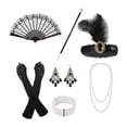 thumbnail image 3 of Conjunto de accesorios para mujer de los años 20, diadema, accesorios creativos para disfraces de los años 20, tocado Estilo B, 3 of 9