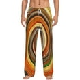 thumbnail image 2 of Goofa Colorful Swirl Printed Soft Pajama Pants for Men, Wide Leg Comfy Casual Lounge Yoga Pants-Large, 2 of 9