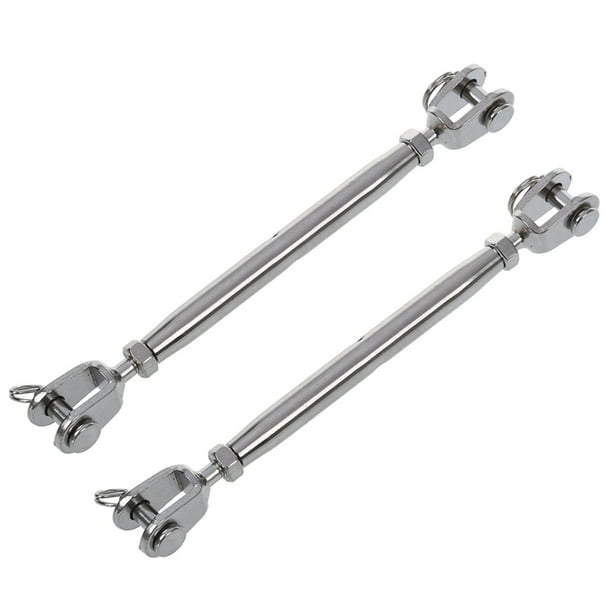 2X Tornillo de Aparejo de Acero Inoxidable 304 Cuerpo Cerrado Hebilla de Tornillo de Mandibula 7/32 Pulgada Hilo