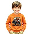 thumbnail image 2 of Likimi Toddler Girls Halloween Sweatshirts Hallowmas Cartoon Print Crew Neck Sweatshirt For Girls Long Sleeve Loose Fit Comfort Pullover Size 4-5 Years, 2 of 3