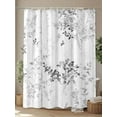 thumbnail image 4 of Fsddascl Grey Branches Forest Shower Curtain Set - 72" x 78" Washable Bathtub Curtain with 12 Hooks, Gray Tree Watercolor Waterproof Fabric Stall Shower Curtains for Bathroom/Bathtub Décor, 4 of 6