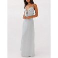 thumbnail image 2 of Sleeveless Spaghetti‑Strap Long Dress With Front Tie‑Up and Back Cutout, Loose‑Fit Summer Dress for Women, 2 of 4