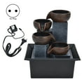 thumbnail image 1 of Fountain Ornament, Low Noise Desktop Fountain Plastic Light Weight Unique Shape  For Living Room For Study Room For Office EU Plug,AU Plug,UK Plug,US Plug, 1 of 8