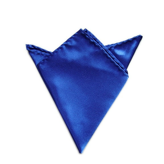 Toptie Men's Solid Color Pocket Square Handkerchief Towel-Royalblue